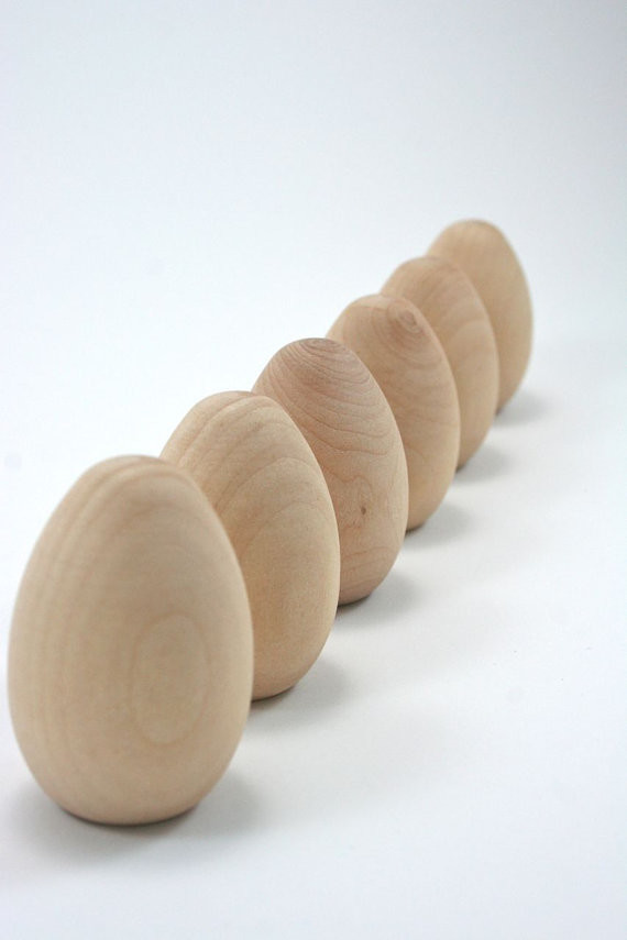 Huevos Pascua Madera