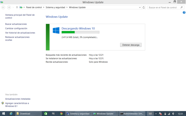 Descargando W10