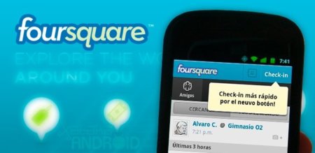 Actualización de Foursquare con rediseño de la interfaz