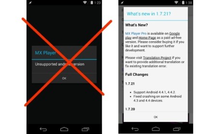 MX Player se actualiza, compatible con Android 4.4.1 y 4.4.2