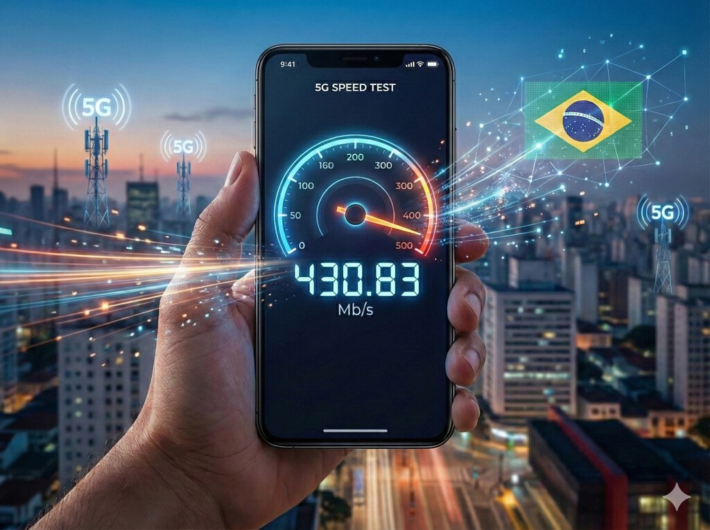 O veredito sobre o 5G: Brasil lidera ranking e deixa vizinhos para trás com velocidade impressionante