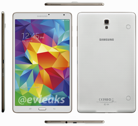 Galaxy Tab S llegará también en formato de 8.4 pulgadas, aparecen sus renders