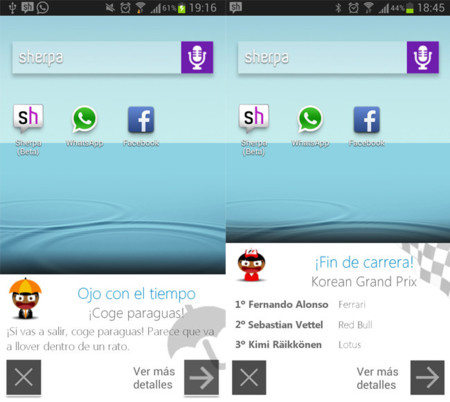 Sherpa se actualiza con cambios en la interfaz y notificaciones en tiempo real