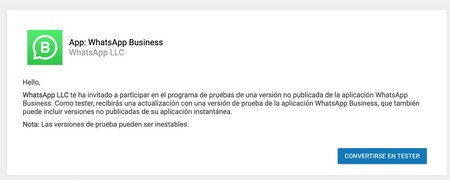 Whatsapp Business Beta