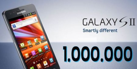 Samsung vende un millón de Galaxy SII en Corea