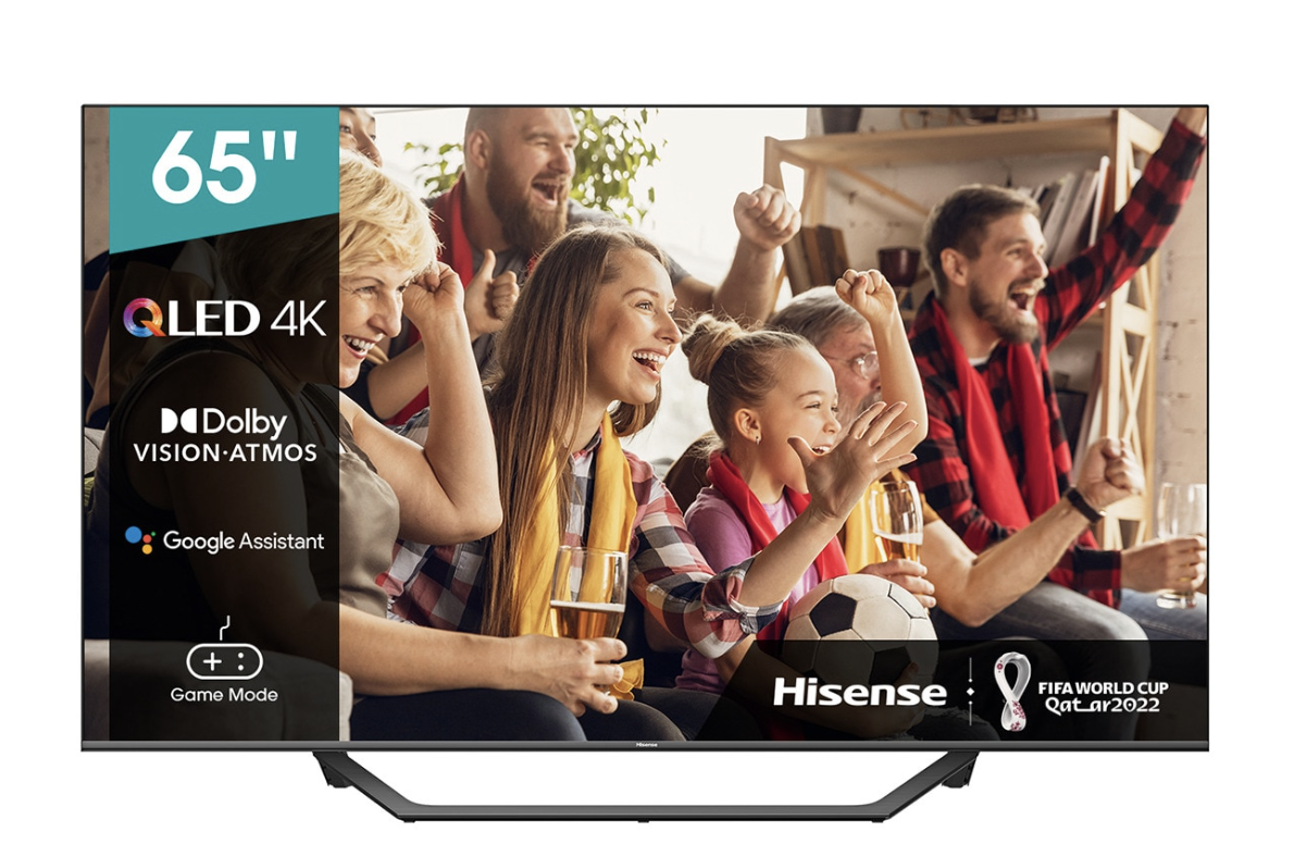TV LED 165,1cm (65") Hisense 65A7GQ UHD 4K, Quantum Dot, HDR Dolby Vision / HDR 10/ HDR 10 +, Smart TV