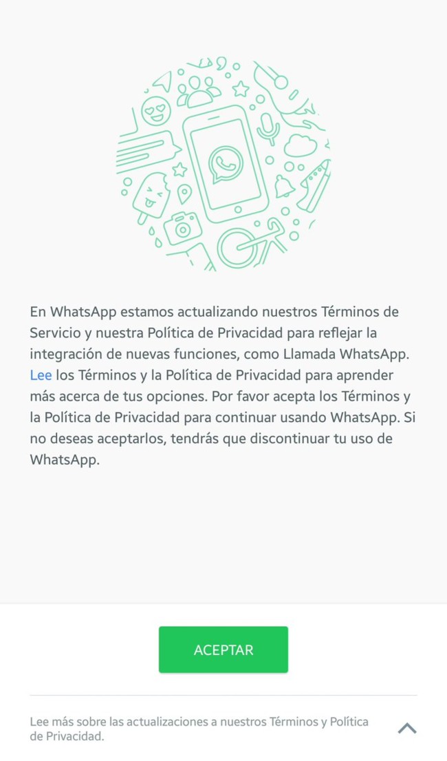 Whatsapp Condiciones