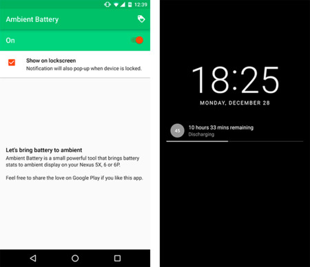 Ambient Battery, la pieza que le falta a Ambient Display para: mostrar la batería restante