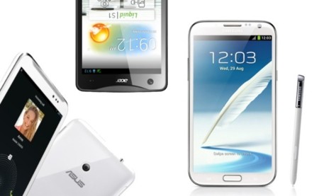 Comparamos Samsung Galaxy Note II, Acer Liquid S1 y Asus fonePad Note