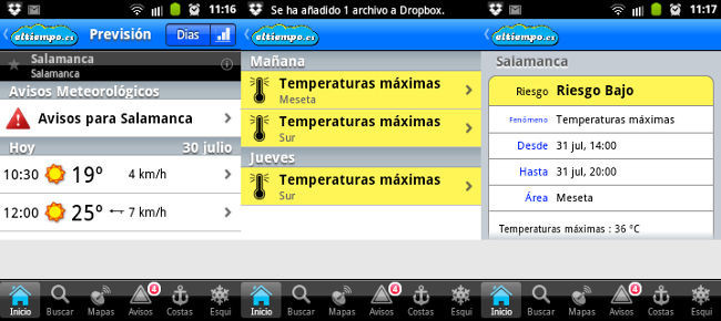 El Tiempo - Avisos