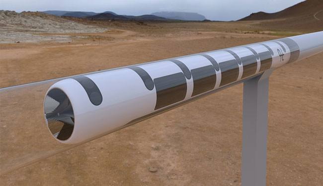 Render del diseño del Hyperloop UPV Team