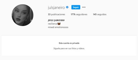 Cuenta Bloqueada Julia Janeiro