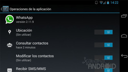 Android 4.3 (Jelly Bean) cuenta con un administrador de permisos oculto