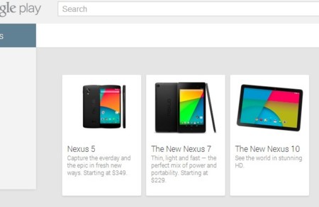 El nuevo Nexus 10 aparece unos minutos en Google Play, especificaciones completas