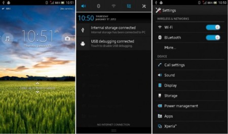Aparecen las primeras imágenes de Android 4.1.2 Jelly Bean para Xperia S