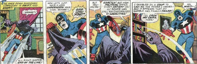 Nixon Captain America Fight
