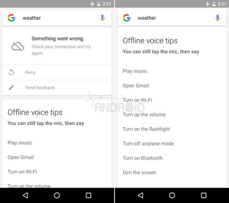 Google para Android estrena los comandos de voz sin conexión, pero sólo en inglés