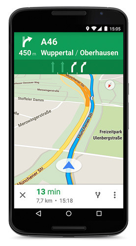 Google Maps para Android añade el asistente de carril en Europa