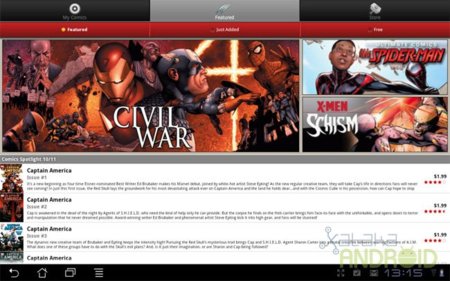Marvel Comics, la "Casa de las Ideas" en una app de Android