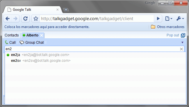 Google Translate Bots para Google Talk