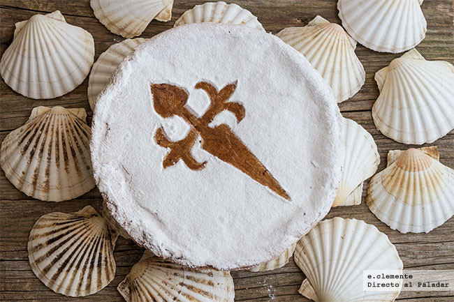 Tarta tradicional de Santiago