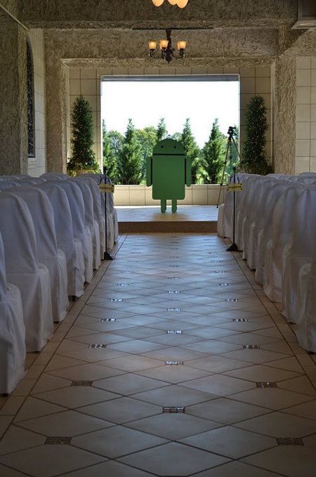 Auténtico amor geek: un boda con Android como tema