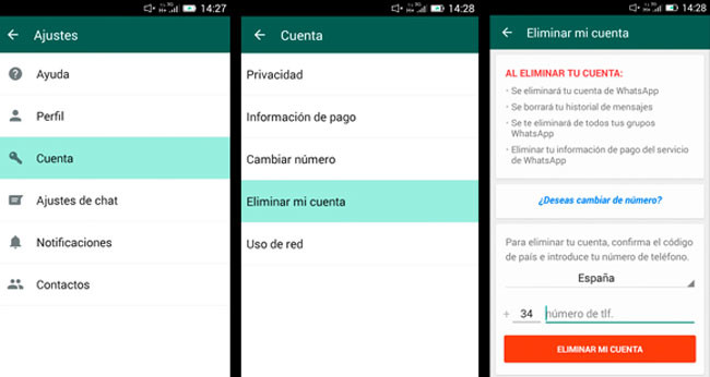 Borrar Whatsapp