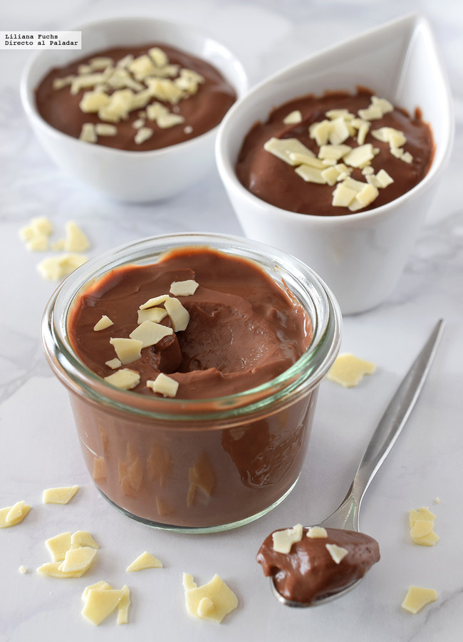Pudding de chocolate suízo sin huevo