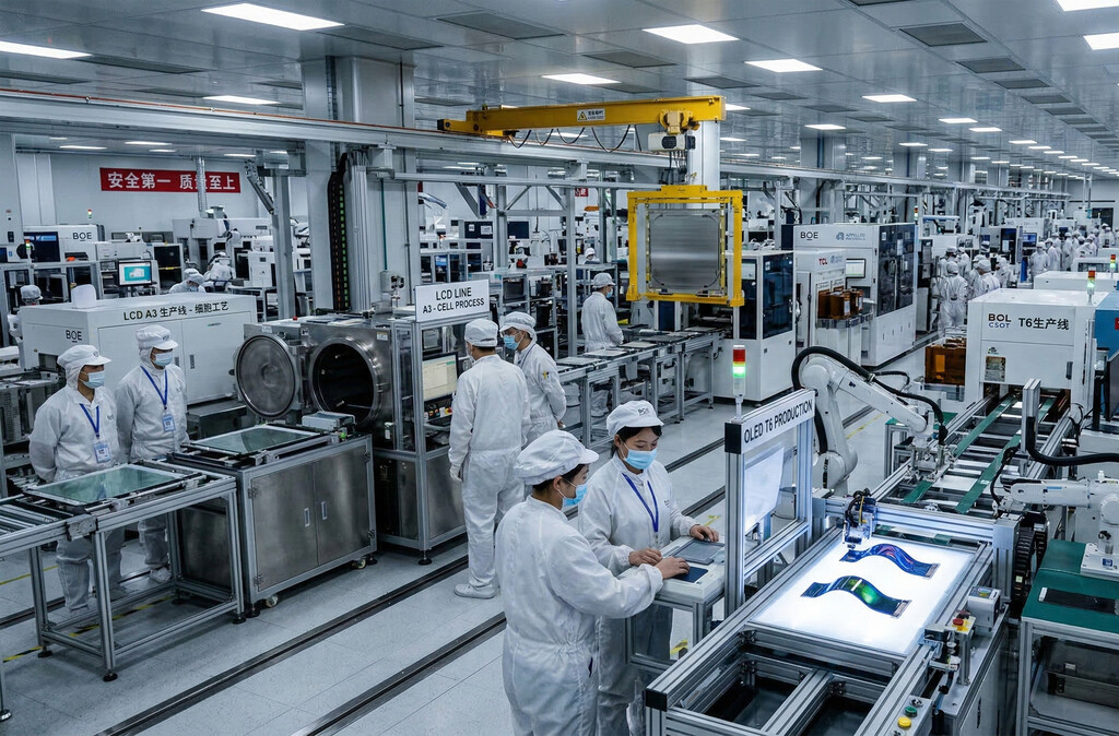 LCD e OLED: a China se torna a maior potência do mercado de telas, mas Japão e EUA têm um plano para reverter isso