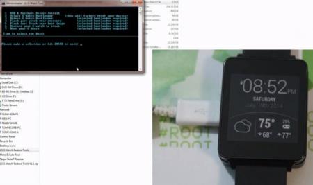 LG G Watch ya tiene multiherramienta para rooteo, flasheo y desbloqueo de bootloader