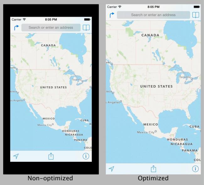 apple mapas aplicación resolución pantallas iphone