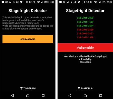 Esta aplicación nos ayudará a saber si nuestro Android es vulnerable a Stagefright