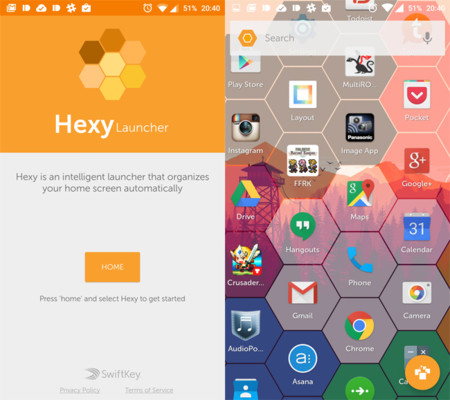 Swiftkey también quiere estar en tu escritorio con un launcher muy curioso: Hexy