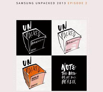 Samsung presentará el Galaxy Note 3 en el Unpacked Episode 2 del 4 de Septiembre