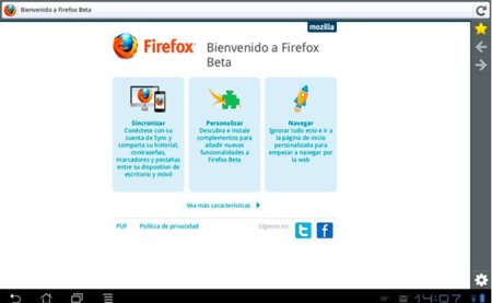 Firefox lanza una nueva beta de su navegador en el Android Market