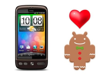 Gingerbread para HTC Desire más cerca