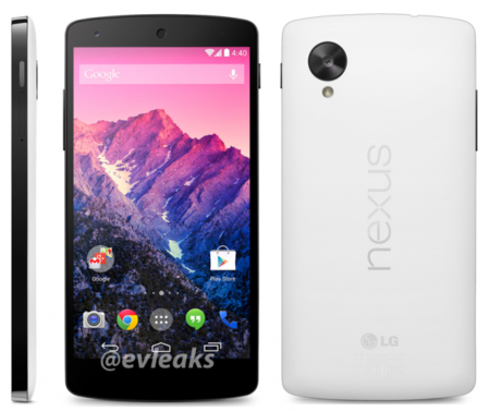 Así lucirá Nexus 5 en color blanco, GIF animado 360º