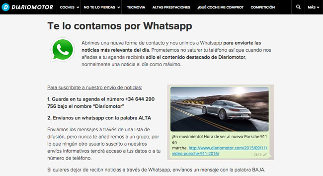 Diariomotor Whatsapp