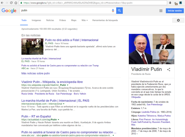 Putin En Google Rusia Espanol