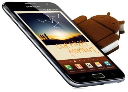 Galaxy Note comienza a recibir Android 4.0 (Ice Cream Sandwich) de forma oficial en España
