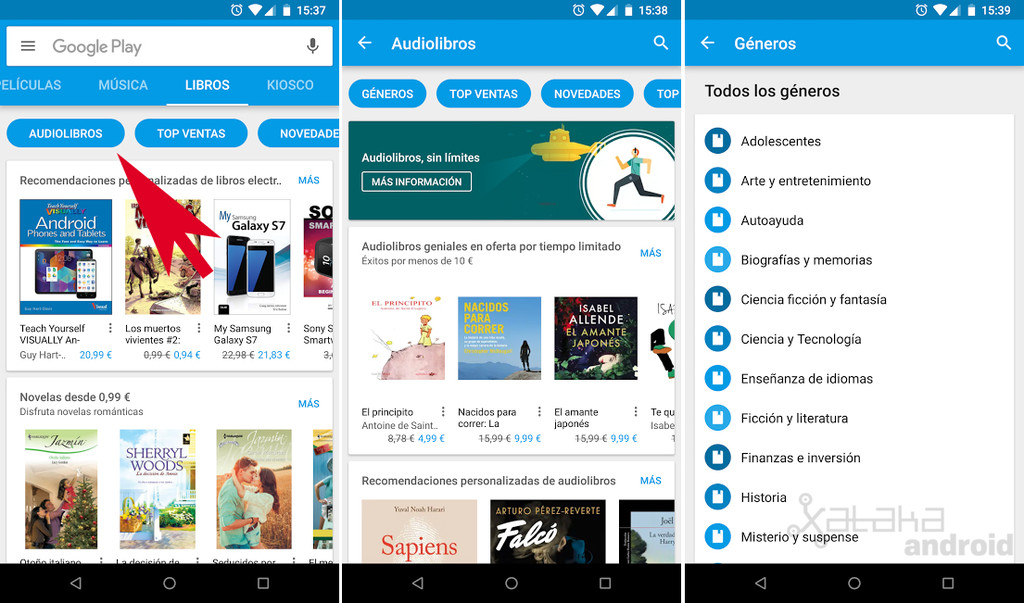 Audiolibros Google Play