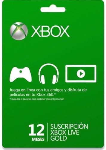 Membresia 12 Meses Xbox Live Gold 12890 Mlm20066745318 032014 O