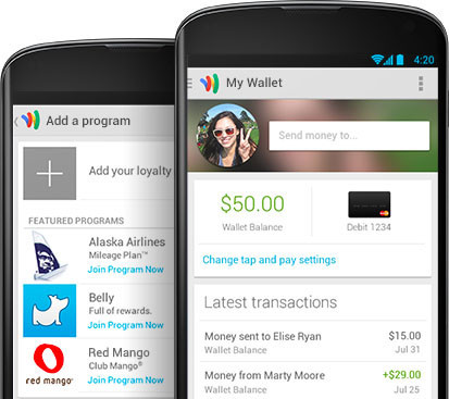 Google Wallet para Android se renueva en EEUU: traspaso de dinero, tarjetas de fidelización y más