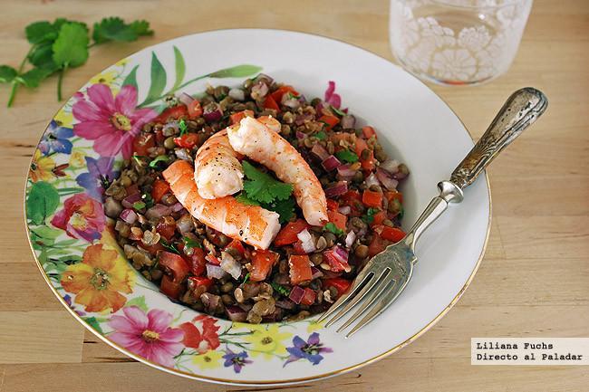 FABES CON GAMBAS fabes con gambas: