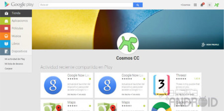 La web de Google Play ya nos permite consultar nuestra actividad y la de otros usuarios