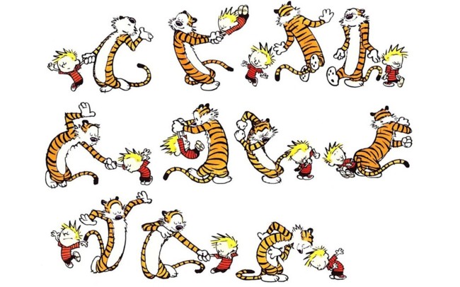 El baile de Calvin y Hobbes