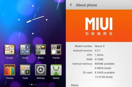 MIUI 4.0 llega al Google Nexus S
