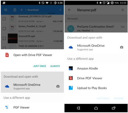 Cyanogen "sugiere" a los usuarios de OnePlus One que abran archivos con apps de Microsoft
