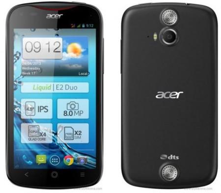 Acer Liquid E2, toda la información del nuevo smartphone Android de Acer