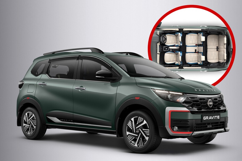 Este é o Nissan Gravite: o SUV compacto de três fileiras baseado no SUV mais barato da marca